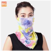 Breathable Riding Mask with Printing Neck Protector - Sunscreen Scarf