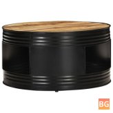 Table with Black and Wood Material