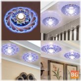 Crystal LED Ceiling Lamp for Modern Home and Restaurant Corridors