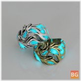 Metal Hollow Flying Dragon Men Rings - Halloween Party Jewelry