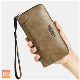 Large Capacity Wallet for Men - Faux Leather