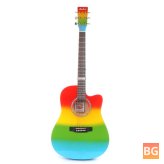 Mahogany Rainbow Acoustic Guitar (41")