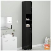 Bathroom Cabinet - High Gloss Black