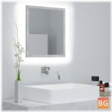 LED Bathroom Mirror - Gray 15.7