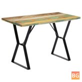 Dining table with wood top and legs