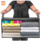 Clothing Storage Box with Quilt - Foldable - Dust-Proof - Moisture-Proof