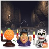 Halloween Party Home Decoration Supplies - Portable Luminous Ghost Lamp Toys for Kids