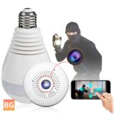 1080P IR Camera Light Bulb with Wifi and Fisheye Vision