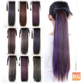 Long Ponytail Colored Wig with Gradient