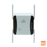 2.4GHz/5.8GHz Dual Band Wireless Router - WiFi Repeater - Quad Core CPU - 1200Mbps Strong Heat Dissipation Signal Amplifier - WiFi Repeater with Four High Gain Antennas