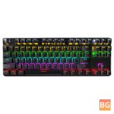 87-Key Mechanical Gaming Keyboard with Blue Switches and Keycap Puller