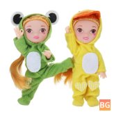 Action Figure Dolls - for Children - with Rabbit Head