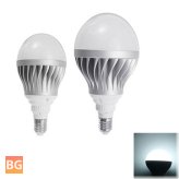 E27 LED Light Bulbs - White, Silver, and Black