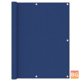 Balkonscherm 120x300 cm oxford stof wit blauw