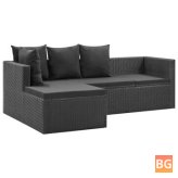 Garden Lounge Set - Black