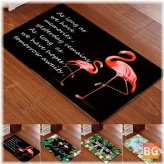 Anti-slip Flamingo Doormat (40x60cm)