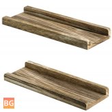 Industrial Floating Wall Shelves (Set of 2)