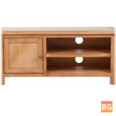 TV Cabinet with two convenient cable outlets - brown