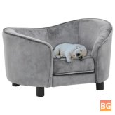 Gray Sofa with Arms and Legs