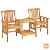 Garden Chairs with Tea Table - 62.5