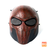 Halloween Protective Cosplay Mask with Airsoft Paintball Barrel