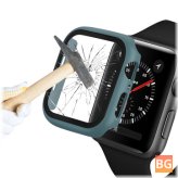 Shockproof PC + HD Clear Tempered Glass Watch Case Cover for Apple Watch 7