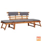 Garden Daybed with Cushion - 74.8