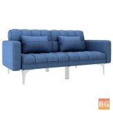 Adjustable Sofa Bed for Living Room - with Wooden Frame and Metal Legs