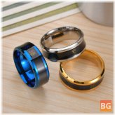 Smart Temperature Ring Steel Couple Jewelry