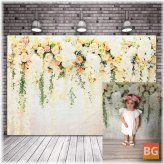 Wedding Background with Roses - 210x150cm