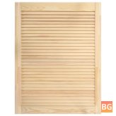 Pine Louver Doors (4-pack) - 69x49.4 cm