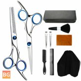 Hair Clippers - Thinning Shears - Barber Salon Hairdressing Brush - Cape Clips