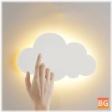 Cloud LED Dimmable Wall Lamp with Touch On/Off Switch for Modern Living Room, Girl's Bedroom, and Children's Room in 3 Color Temperatures (220V)