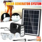 Portable Solar Home Kit with LED Lights and USB Charger