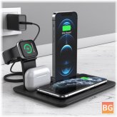 5-in-1 Wireless Charger Stand for iPhone, iWatch, and Airpods