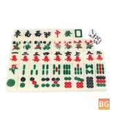 Mah-Jong Set - Chinese Puzzle Game - Box - Rare 144 Tiles