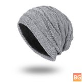 Beanie Hat for Men with a Diamond Head