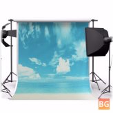5x7ft Cotton Photography Backdrop - Seaside Beach Background