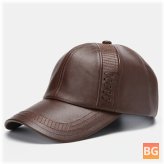 Vintage Baseball Cap with Artificial Leather