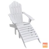 Garden Chair with WoodOttoman