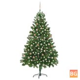 Xmas Tree with 300 LEDs, easy assembly - tree for home, office, party, holiday indoors or outdoors