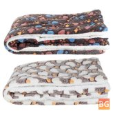 Warm Flannel Pet Blanket for Dogs and Cats