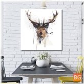 12'' Abstract Stag Deer Canvas Picture Printed Paintings Décor Framed / Unframed