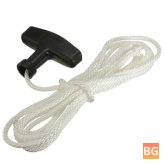 120 Inch Lawnmower Trimmer - Pull Handle Starter Rope Cord