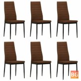 Brown dining room chairs