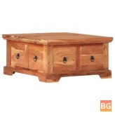 66x75x35 cm Solid Acacia Wood Coffee Table