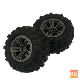 2PCS FLYHAL Q901 PRO Q902 Q903 1/16 RC Car Tires Wheels - w/ Sponge