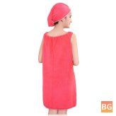 Bath Towel with Hood and Absorbent Microfiber Towel for Women