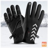 Waterproof Cycling Gloves with Touch Screen Night Riding