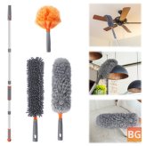 Microfiber Dusting Brush with Extension for Cleaning Walls and Floors